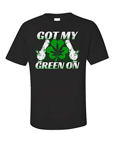 Funny Got My Green On Marijuana, Medical CBD Oil, Hemp St Patricks Day Art - Unisex T-Shirt | Amazon.com