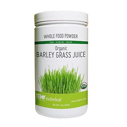 Nubeleaf Barley Grass Juice Powder - Non-GMO, Gluten-Free, Raw, Organic, Vegan Source of Essential Vitamins & Minerals,