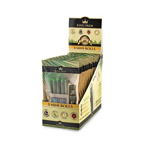 King Palm Hand Rolled Leaf Wrap Rolls - 5 Rolls/Pouch - 15 Pouch Display Box - (Mini): Gateway