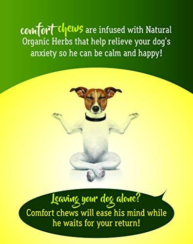 CBD Dog Anxiety Relief with HEMP OIL-Calming Treats for Pet Dogs.