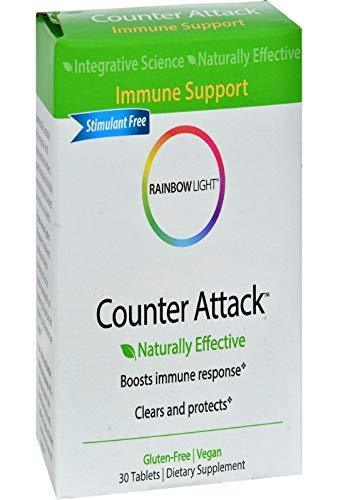 Rainbow Light - Counter Attack - Vitamin C and Zinc Supplement; Vegan and Gluten-Free; Herbal Blend Provides