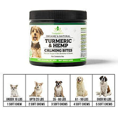 Tranquilo Pets Turmeric & Hemp Calming Treats for Dogs