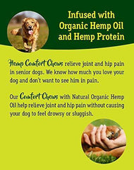 CBD Dog Anxiety Relief with HEMP OIL-Calming Treats for Pet Dogs.