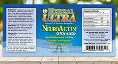 NeuroActin - Memory Vitamins, Elderly Brain Function Supplement for Healthy Brain Focus, Energy, Memory, and Mood Functions - Herbal Ultra - (60 Capsules): Health & Personal Care