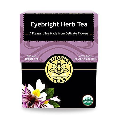 CBD Organic Eyebright Herb Tea - Kosher, Caffeine-Free, GMO-Free - 18 Bleach-Free