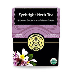 CBD Organic Eyebright Herb Tea - Kosher, Caffeine-Free, GMO-Free - 18 Bleach-Free