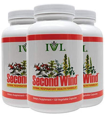 IVL - Second Wind Herbal Respiratory Health Formula, 120 Capsules (Pack of 3): Health & Personal Care