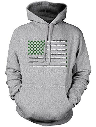 Manateez Men's United States of Cannabis Marijuana Flag Hoodie: Gateway