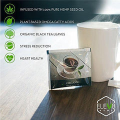 CBD Organic Elev8 Hemp Tea (Black Tea) : Grocery & Gourmet Food