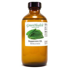 Peppermint Essential Oil - 1 fl oz (30 ml) Glass Bottle w/ Euro Dropper - 100% Pure Essential Oil by GreenHealth