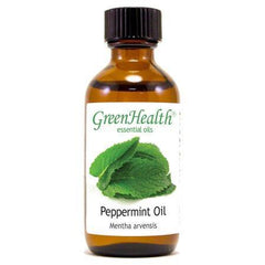 Peppermint Essential Oil - 1 fl oz (30 ml) Glass Bottle w/ Euro Dropper - 100% Pure Essential Oil by GreenHealth