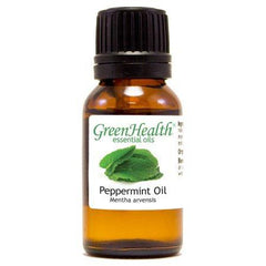 Peppermint Essential Oil - 1 fl oz (30 ml) Glass Bottle w/ Euro Dropper - 100% Pure Essential Oil by GreenHealth