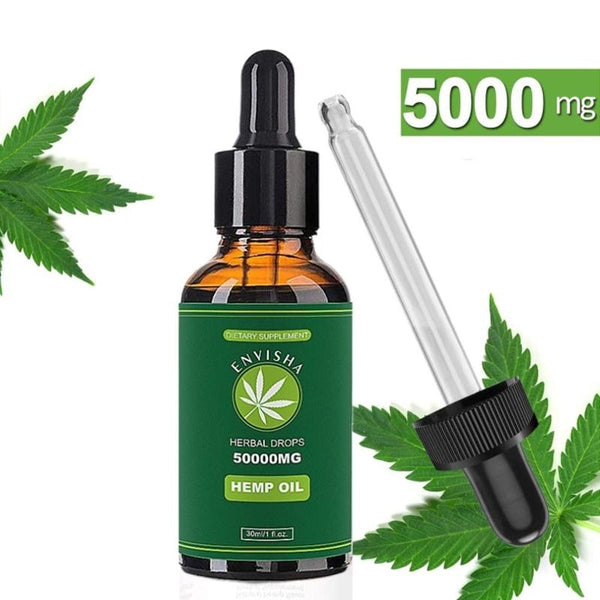 100% Pure Organic Therapeutic Grade 5000mg Hemp Oil for Pain Relief Anxiety Sleep Anti Inflammatory Extract Drops