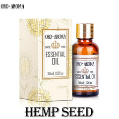 oroaroma Famous brand free shipping natural aromatherapy Hemp seed essential oil Soap materials base carrier Hemp seed oil