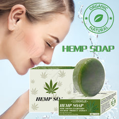 100gram Hemp Soap high purity extract from Hemp seeds anti-inflammation and dryness whitening skin and  Moisturizing relief pain