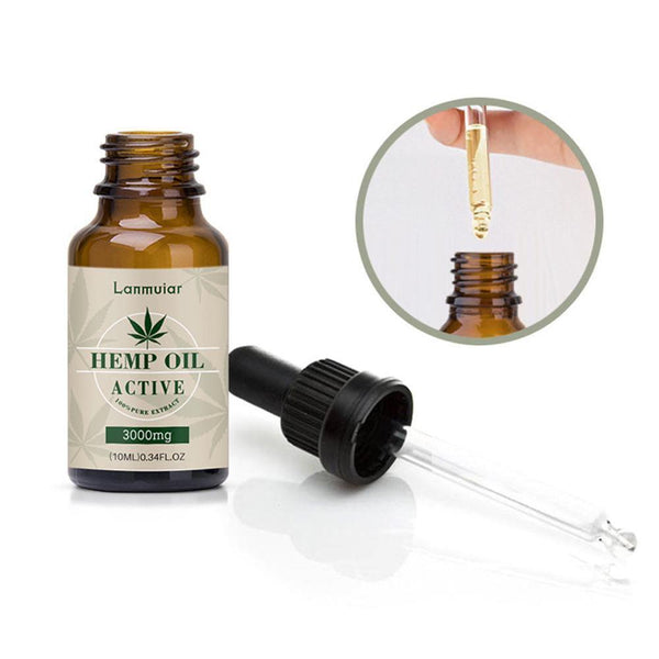 100% Natural Sleep Aid Anti Stress Hemp Essential Oil Anxiety & Stress Relief