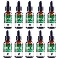 Wholesale 10pcs Organic Oil Hemp Oil for Pain & Stress Relief Bio-active Hemp Oil Drops Help Sleep Herbal Essence