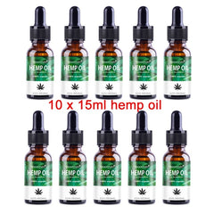 Wholesale 10pcs Organic Oil Hemp Oil for Pain & Stress Relief Bio-active Hemp Oil Drops Help Sleep Herbal Essence