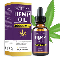 Organic Hemp Seed Oil for Anxiety & Stress Relief Improve sleep Soothing Fatigue Facial Body Massage Care Essential Oil