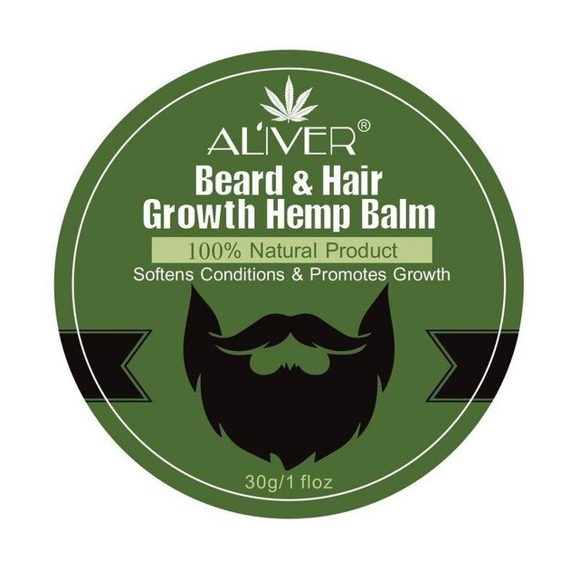 Beard Growth Cream Natural Hemp Beard Essential Oil Anti-lossing Balm Beard Beard For Men Grooming Hair Serum Wax Hair R0C3