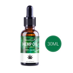 30ml 100% Organic Hemp Oil for Pain Stress Relief  Bio-active Hemp Seeds Oil Drops Skin Care Help Sleep Herbal Essence