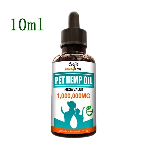 Minch 50ML Effective Pets Hemp Essential Oil For Dog And Cat Pain Relief Improving Mobility Reduces Skin Irritation Pet Care Oil