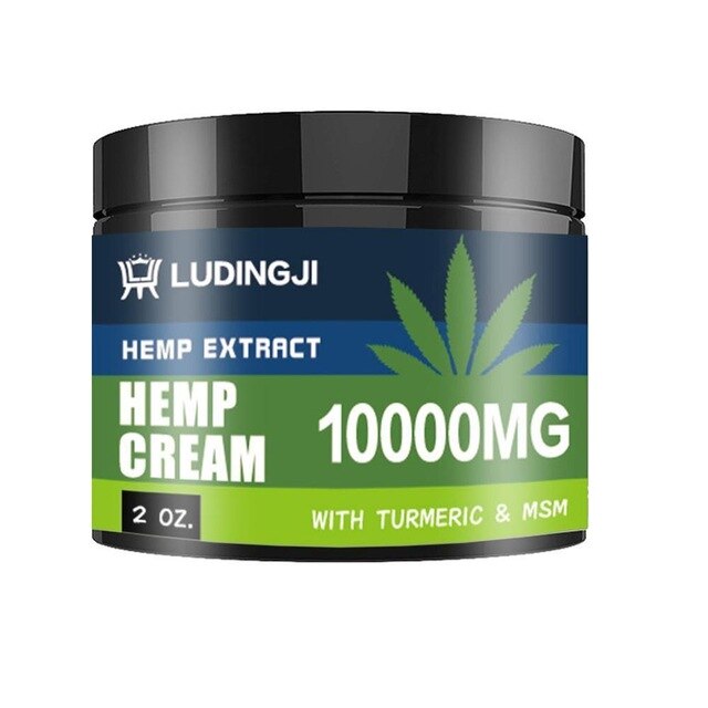 50g Pure Natural Hemp Cream Extract from 10000mgHemp seeds hemp balm effect for relief arthritis pain anti-inflammation skincare