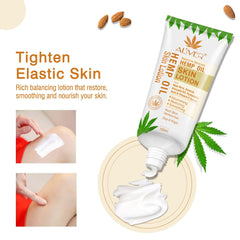 Hemp Oil Body Cream 100ml/3.7 fl oz All Skin Types Dead Sea Treatment Anti Aging Collagen Restore Softness Skin Care