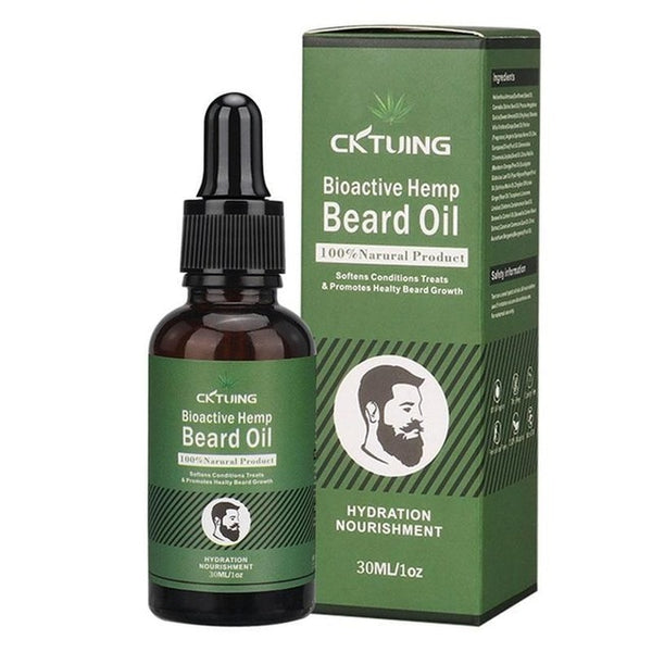 Natural Hemp Beard Oil Beard Growth Essential Oil Moisturizing Shampoo Essence Hair Beard Growth Barber Moisturizing N6S7