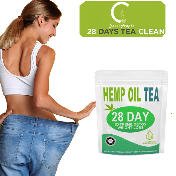 CatFit Hemp oil Detox Weight Loss Tea Health Diet Slimming Aid Burn Fat Thin Belly Prett Scented Chinese Herbal Slimming Tea