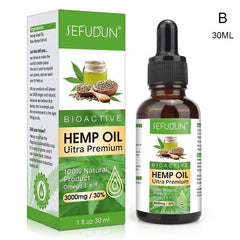 30ml Natural Hemp Essential Oil Hair Care To Relieve Body Pain O8E6