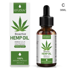 30ml Natural Hemp Essential Oil Hair Care To Relieve Body Pain O8E6