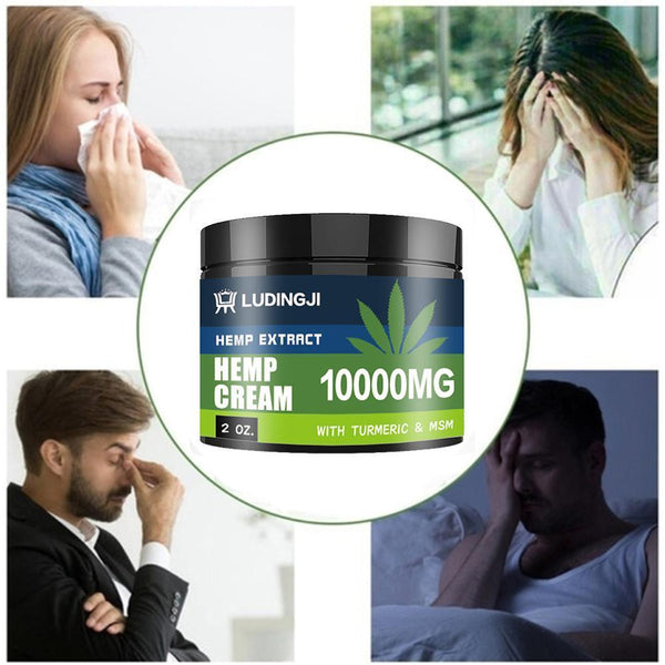 50g Pure Natural Hemp Cream Extract from 10000mgHemp For relief seeds arthritis effect skincare hemp balm anti-inflammation Y9J4