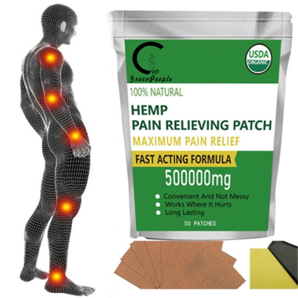 GPGP Greenpeople Herbal Hemp oil Pain Relief Patch To Relieve Joint Pain Rheumatism Neck Pain and Back Pain