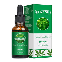 30ml organic essential oil bioactive Hemp oil drops 5000mg herbal body soothing pressure oil skin lubrication care helps sle