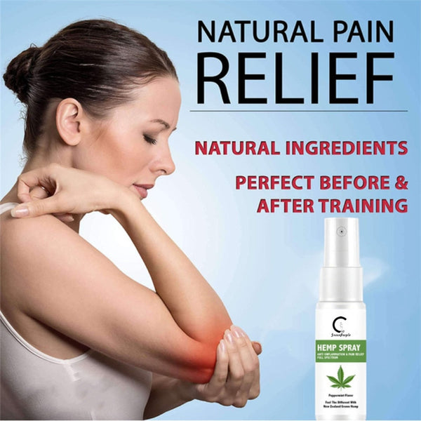 GPGP GreenPeople 50ml Hemp Pain Relief Spray Natural Herb Spray Rheumatism Arthritis Muscle Sprain Knee Waist Pain Back Shoulder