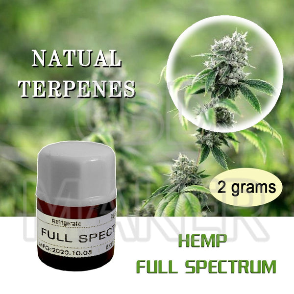 1bottle Trial Pack 2grams Density Hemp Flower Essence Oil with Natural Terpenes effective for insomnia & anxiety & relax mind