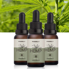 Pansly Hemp Oil, 100% Natural Sleep Aid Anti Stress Hemp Extract Drops for Pain, Anxiety & Stress Relief, 3000mg Contains cbd