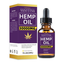 30ml Hemp Oil Herbal Drops Reduces Stress And Anxiety Hemp Seed Oil Relief Pain Skin Care Help Sleep