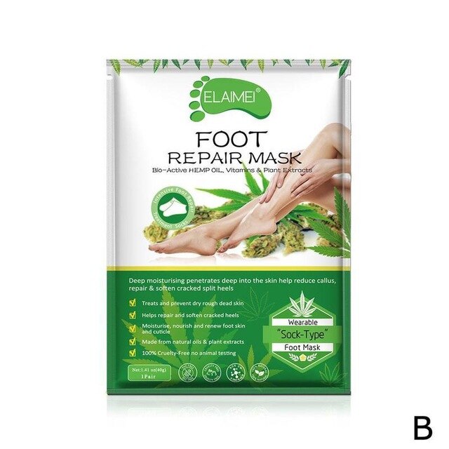 Hand Mask Paraffin Effective Hemp Oil Hand Mask Gloves Whiten Pedicure Foot Care Nourish Moisture Skin Exfoliating Collagen Q7F0