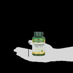 Nature's Bounty Cinnamon 2000mg Plus Chromium, Dietary Supplement Capsules, 60 Ct