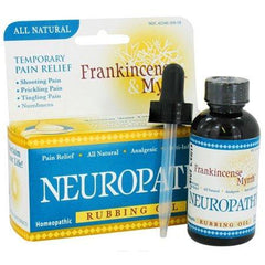 Frankincense And Myrrh Neuropathy Pain Relief Homeopathic Rubbing Oil, 2 Oz, 2 Pack