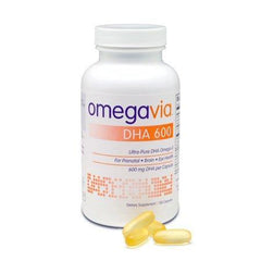 OmegaVia DHA 600 Ultra-Pure Omega-3 Capsules, 600 Mg, 120 Ct