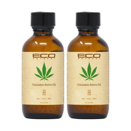 Eco Natural Cannabis Hair&Body Oil 2oz (Pack of 2)