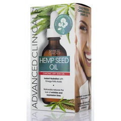 Advanced Clinicals Hemp Seed Oil for Face.  Cold Pressed Cannabis Sativa oil instantly hydrates skin and helps with Wrinkles, Fine Lines, and Expression Lines.   1.75 FL OZ