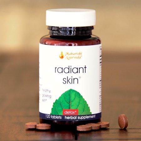 Radiant Skin | 120 Herbal Tablets | Contains Neem & Sandalwood | Natural Herbal Supplement for Non-Cystic Acne | Eliminate Impurities to Promote Clear, Radiant Skin 