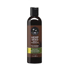 Earthly Body Hemp Seed Massage & Body Oil Nag Champa 8 oz.