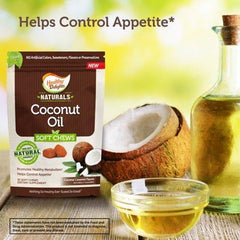 Healthy Delights Naturals, Coconut Oil Soft Chews, Coconut Caramel Flavor, 30 Count