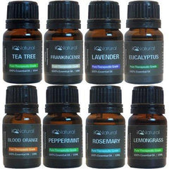 TOP 8 CBD Essential oil Aromatherapy set 100% Pure Undiluted Therapeutic Grade (Lavender, Frankincense, Tea Tree, eucalyptus, Blood Orange, Peppermint, Lemongrass, Rosemary)