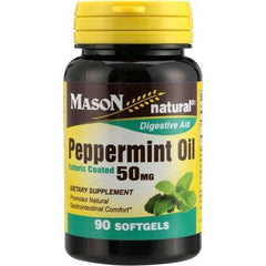 Mason natural Peppermint Oil Dietary Supplement, 50mg, 90 count